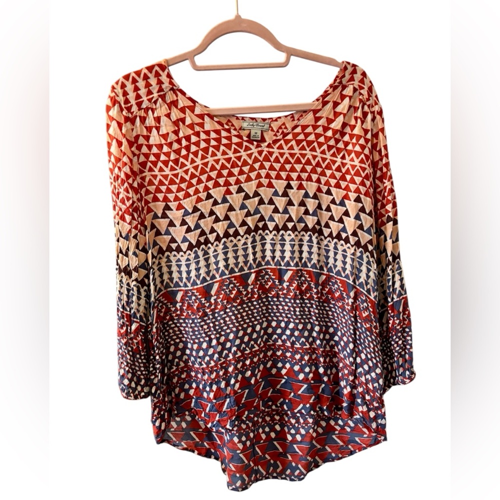 Lucky Brand boho  Women's Top size large